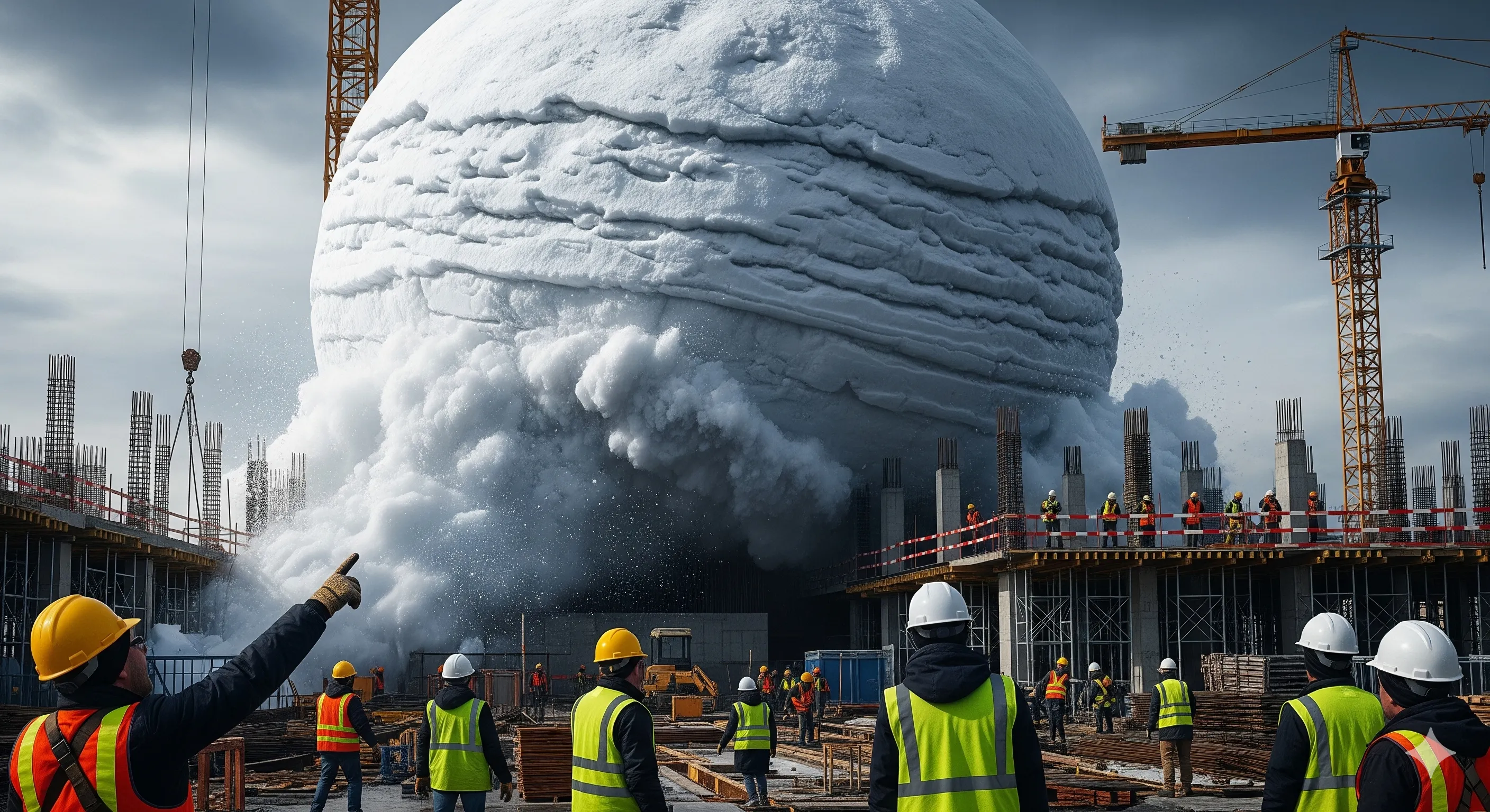 Eine moderne Stadt, auf Sand gebaut und dem Untergang geweiht.